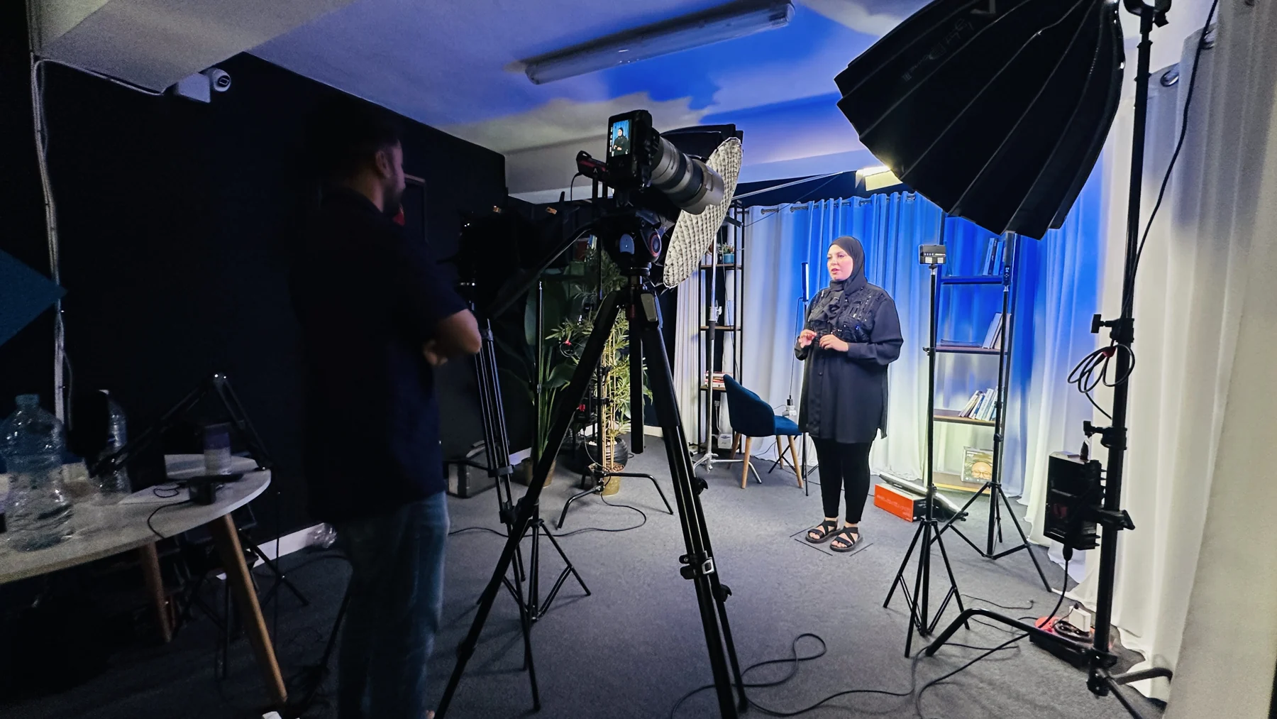 Filming Reels and vertical content in the studio